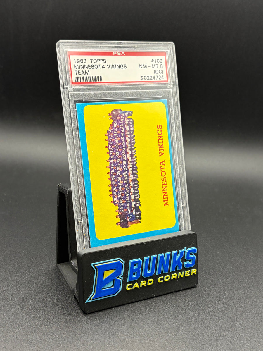 1963 Minnesota Vikings Team Topps PSA 8