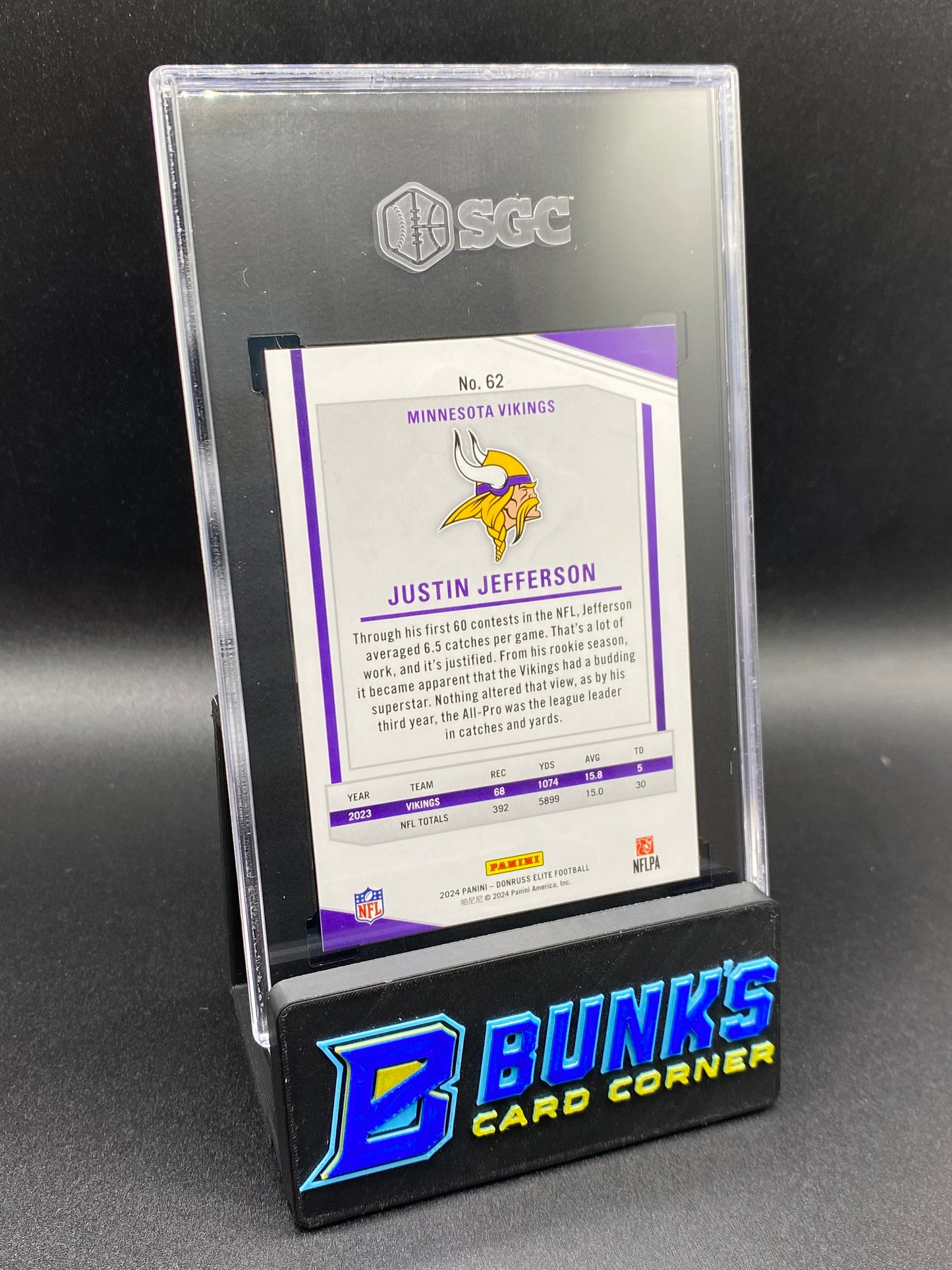 2024 Justin Jefferson Blue 17/99 SGC 9