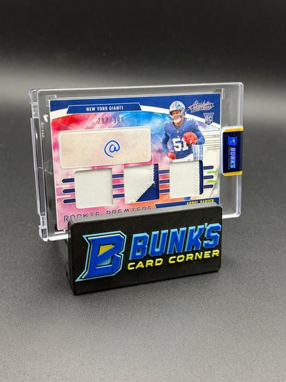 2025 Abdul Carter Absolute Triple Patch RC 207/399