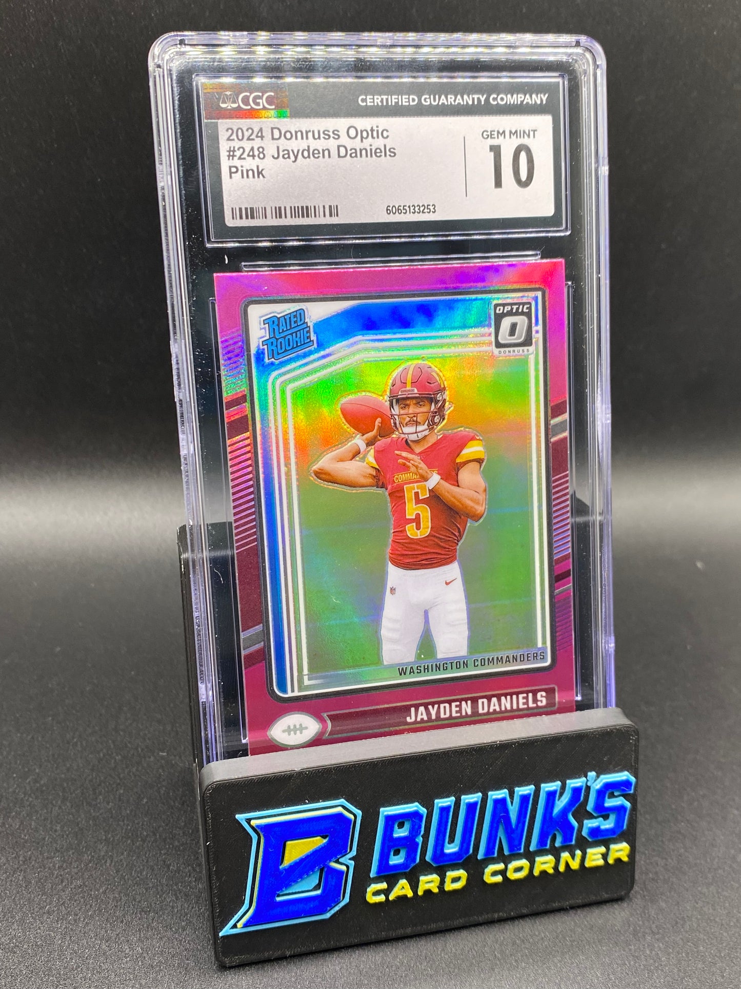 2024 Jayden Daniels Pink CGC 10 Rc