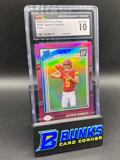 2024 Jayden Daniels Pink CGC 10 Rc