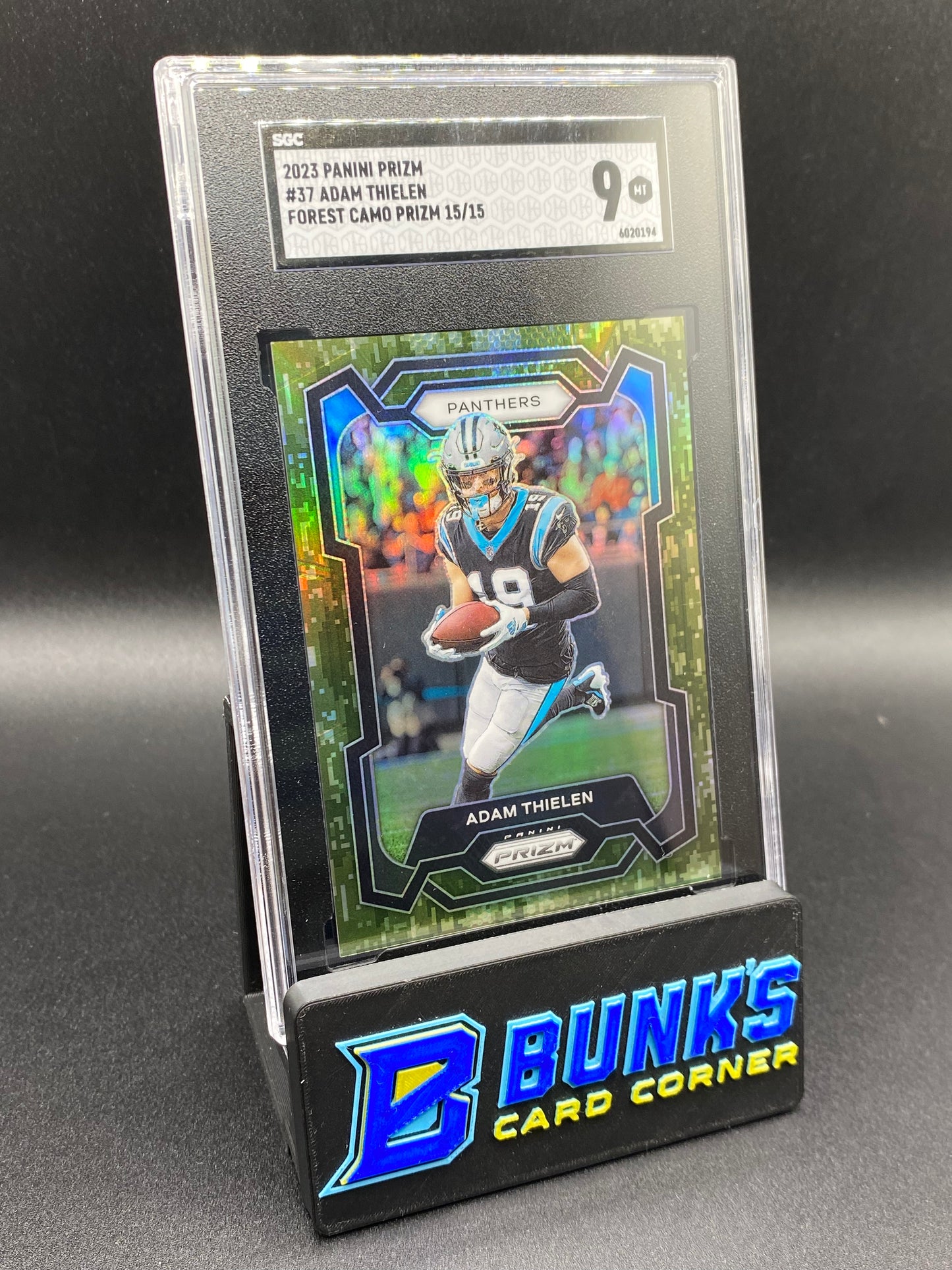 2023 Adam Thielen Forest Camo Prizm 15/15 SGC 9
