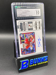 2022 Trey McBride Variation Auto Ticket CGC 10/10