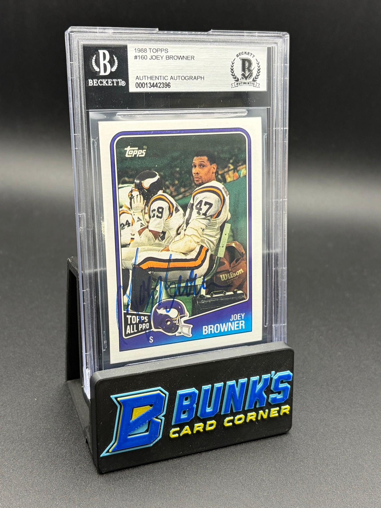 1988 Joey Browner AU Auto Beckett