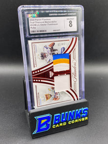 2022 Ekeler/Tomlinson Dual Diamond Patches Ruby 14/15 CGC 8