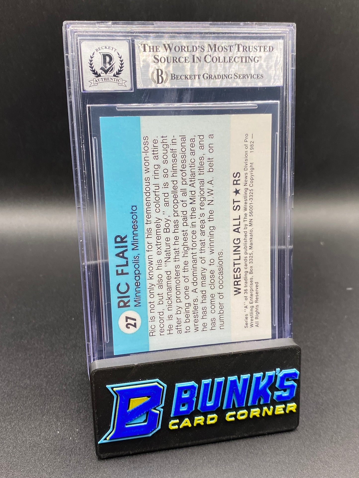 Ric Flair Auto Beckett Auto 10