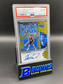 2021 Jalen Suggs Fast Break Sig-Gold PSA 8 1/10