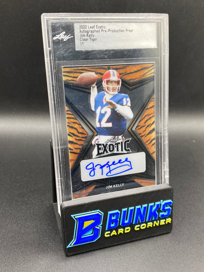 2022 Jim Kelly Clear Tiger 1/1 Leaf