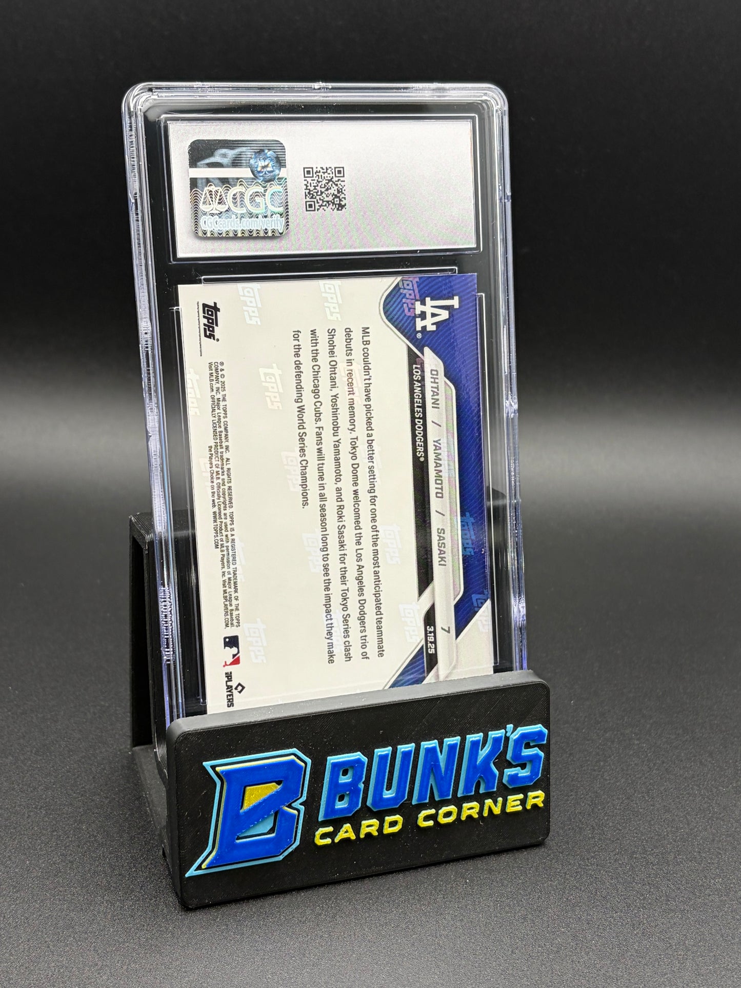 2025 Ohtani & Yamamoto & Saski Topps Now CGC 10