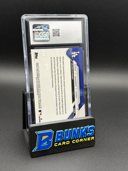 2025 Ohtani & Yamamoto & Saski Topps Now CGC 10