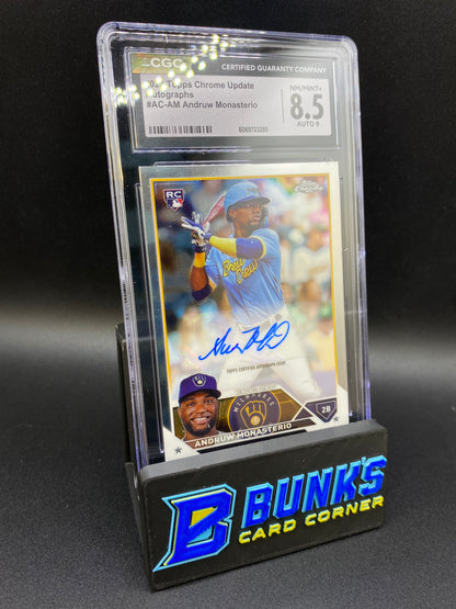 2023 Andruw Monasterio Auto CGC 8.5/9 Rc
