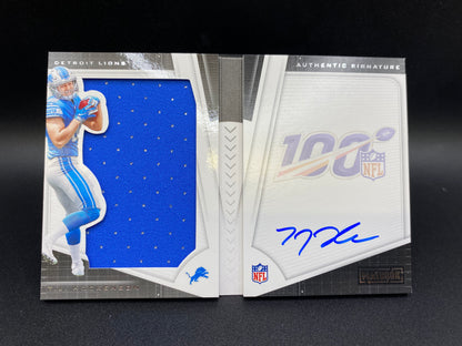 T.J. Hockenson 123/199 Booket Auto Patch