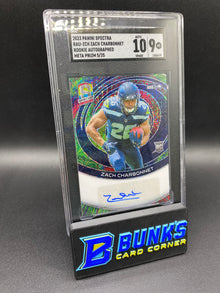 2023 Zach Charbonnet Auto Rc Meta Prizm 5/25 SGC 10/9