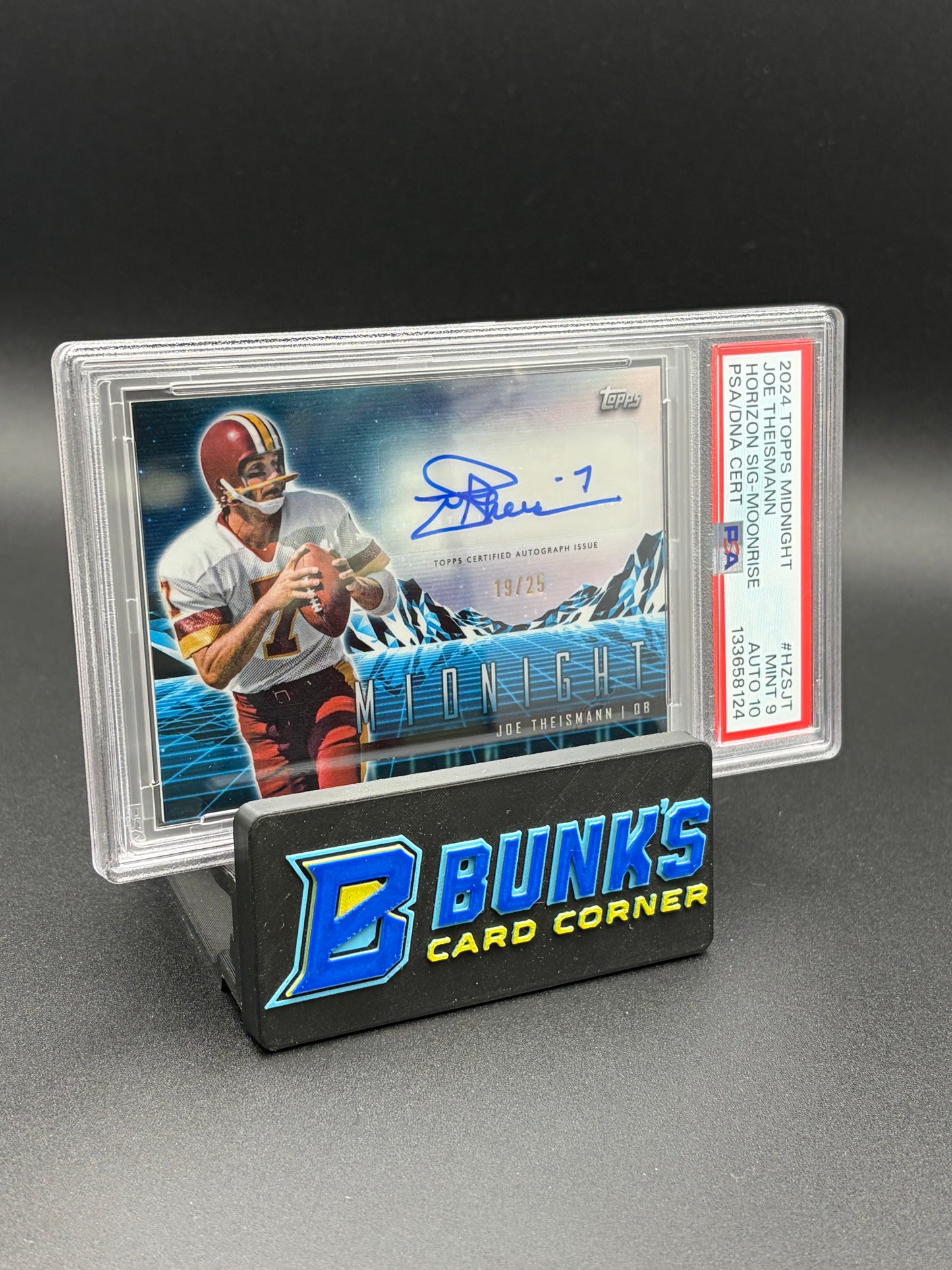 2024 Joe Theismann Horizon Sig Moonrise Midnight PSA 9 Auto 10 19/25