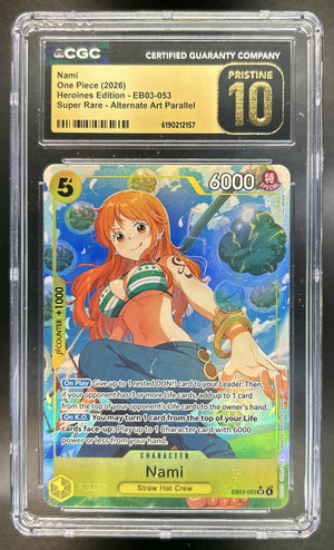 Nami Heroines Edition #EB03-053 Super Rare CGC Pristine 10
