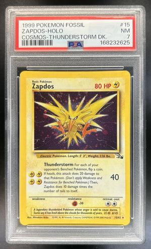 Zapdos Fossil #15/62 PSA 7