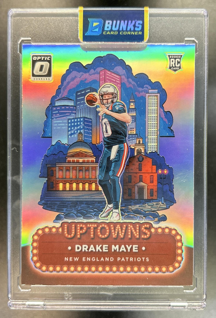 Drake Maye 2024 Panini Donruss Optic #4 Uptown RC SSP Patriots