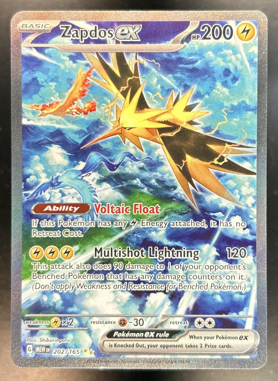 Zapdos ex SV 151 #202/165 Special Illustration Rare LP