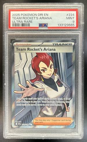 Team Rocket's Ariana Destined Rivals #224/182 PSA 9