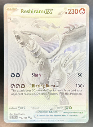 Reshiram ex White Flare #173/086 Black and Rare