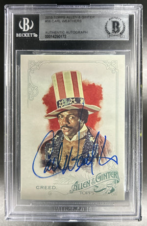 2015 Topps Allen & Ginter Apollo Creed #56 Beckett Auto Authentic