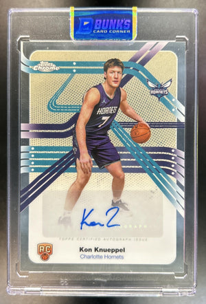 Kon Knueppel 2025-26 Topps Chrome #NS-KK Next Stop Signature RC Auto Hornets