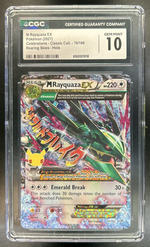 Rayquaza Sword & Shield Celebrations #76/108 Classic Collection CGC 10