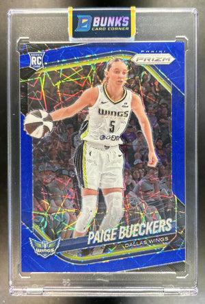 Paige Bueckers 2025 Panini WNBA Prizm #5 Blue Velocity RC Wings