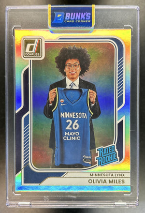 Olivia Miles 2026 Panini Donruss WNBA #87 Rated Rookie Holo RC Lynx