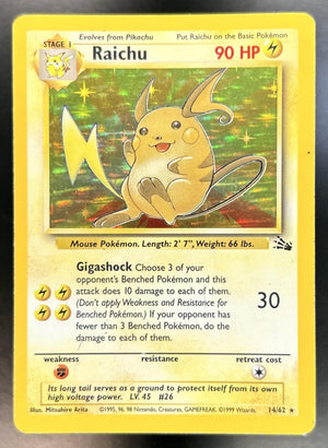 Raichu Fossil #14/62 MP