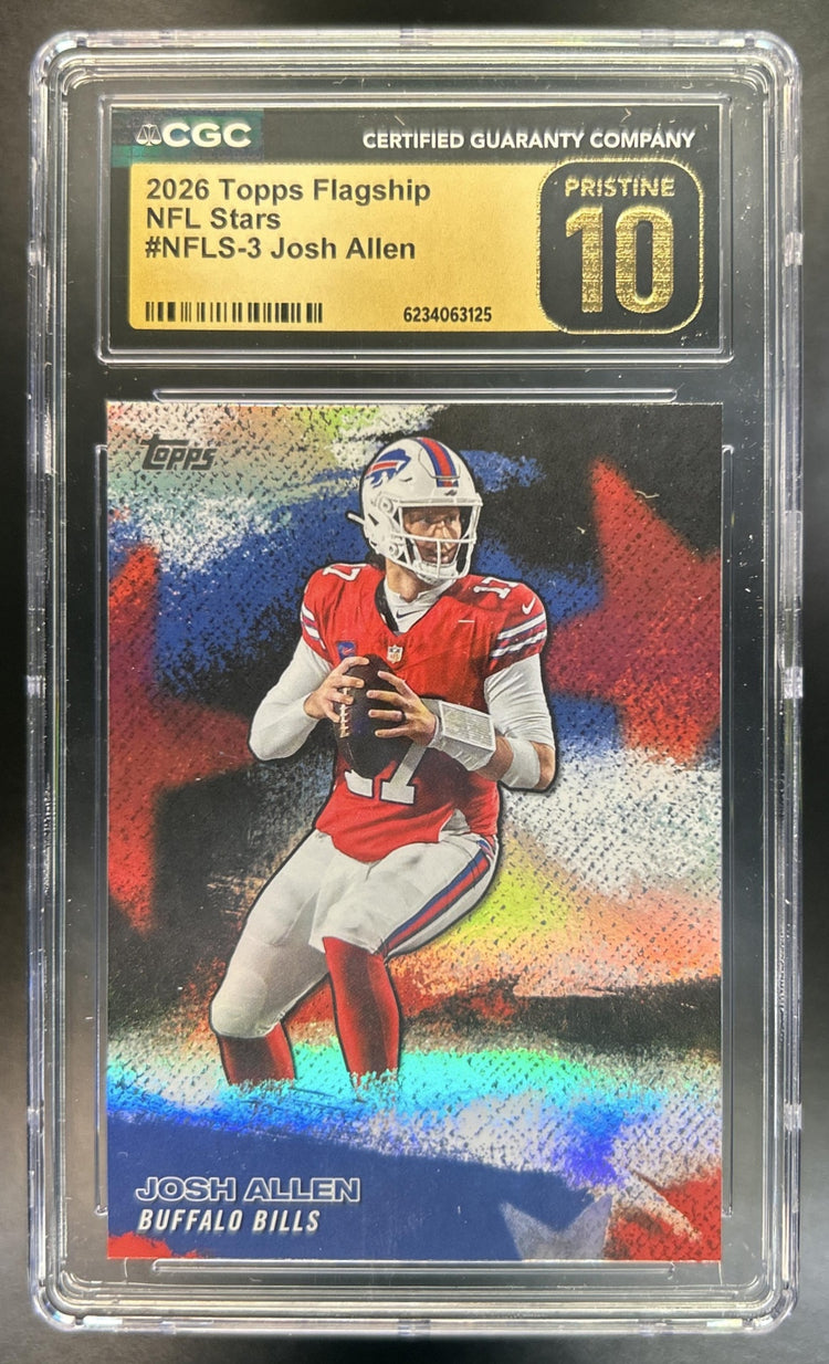 Josh Allen 2026 Topps #NFLS-3 NFL Stars Bills CGC Pristine 10