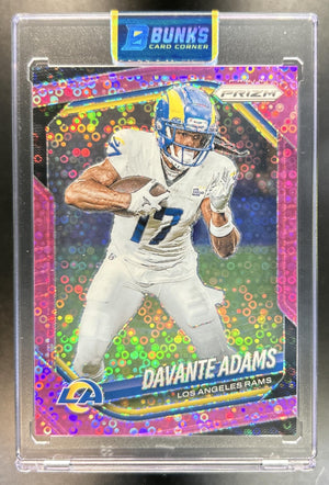 Davante Adams 2025 Panini Prizm #104 No Huddle Pink 20/25 Rams