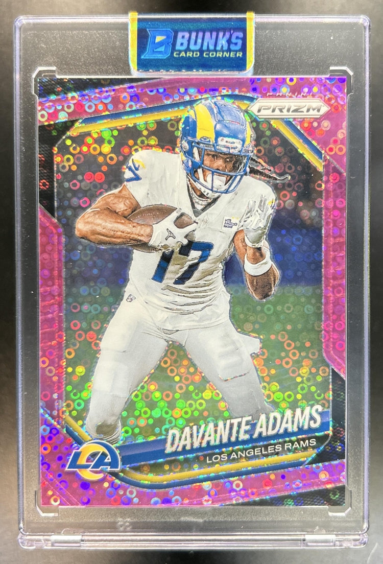 Davante Adams 2025 Panini Prizm #104 No Huddle Pink 20/25 Rams