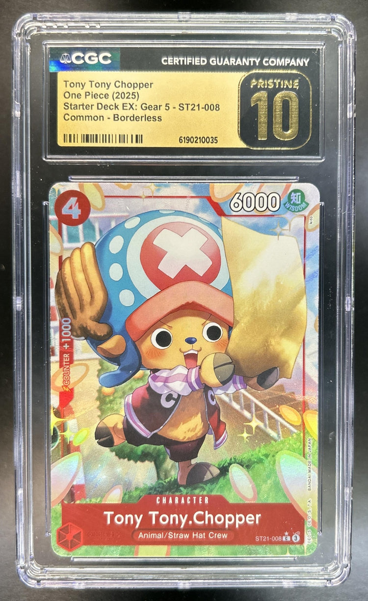Tony Chopper Starter Deck EX Gear 5 #ST21-008 Character CGC Pristine 10