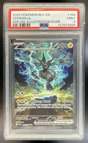 Zekrom ex Black Bolt #166/086 Special Illustration Rare PSA 9