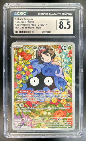 Erika's Tangela Ascended Heroes #218/217 Illustration Rare CGC 8.5