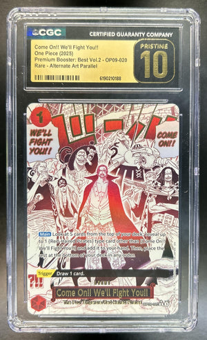 Come On!! We'll Fight You!! The Best Vol. 2 #OP09-020 CGC Pristine 10
