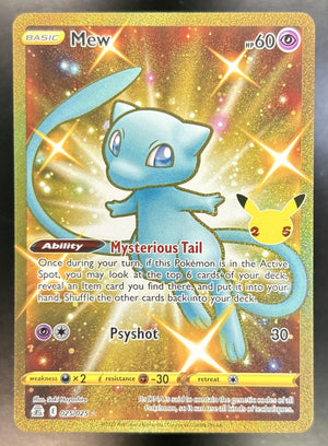 Mew Sword & Shield Celebrations #025/025
