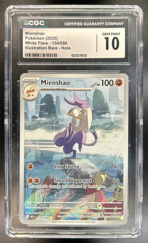 Mienshao White Flare JP #132/086 Art Rare CGC 10
