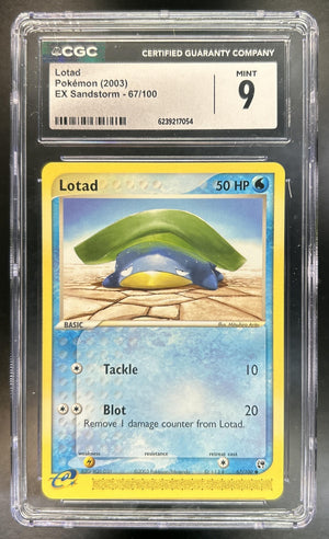 Lotad EX Sandstorm #67/100 CGC 9
