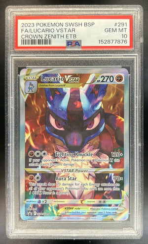Lucario VST Sword & Shield Black Star Promos #SWSH291 2022 PSA 10