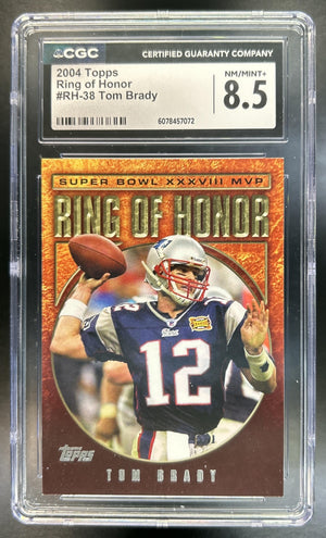 Tom Brady 2004 Topps Chrome #RH-38 Ring of Honor: Patriots CGC 8.5