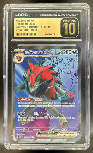 N's Zoroark ex Journey Together #175/159 CGC Pristine 10