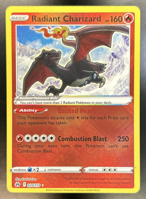 Radiant Charizard Sword & Shield Crown Zenith #020/159