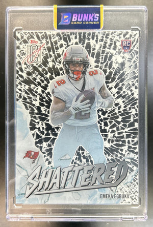Emeka Egbuka 2025 Topps Signature Class #S-24 Shattered RC Buccaneers