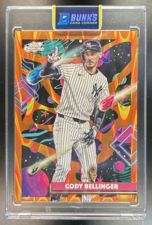 Cody Bellinger 2025 Topps Cosmic Chrome #38 Orange Galactic Refractor 3/25 Yankees