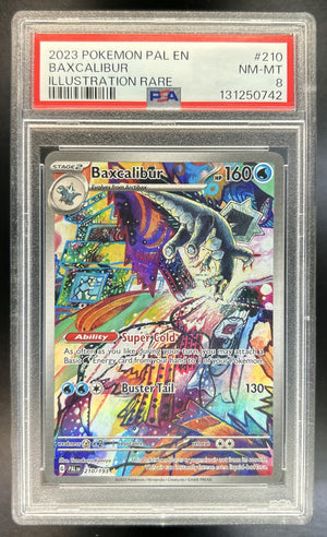 Baxcalibur Scarlet & Violet Paldea Evolved #210/193 Illustration Rare PSA 8