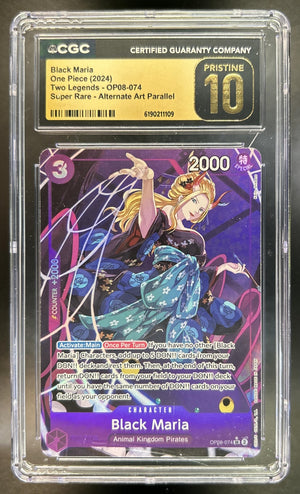 Black Maria Two Legends #OP08-074 Super Rare CGC Pristine 10