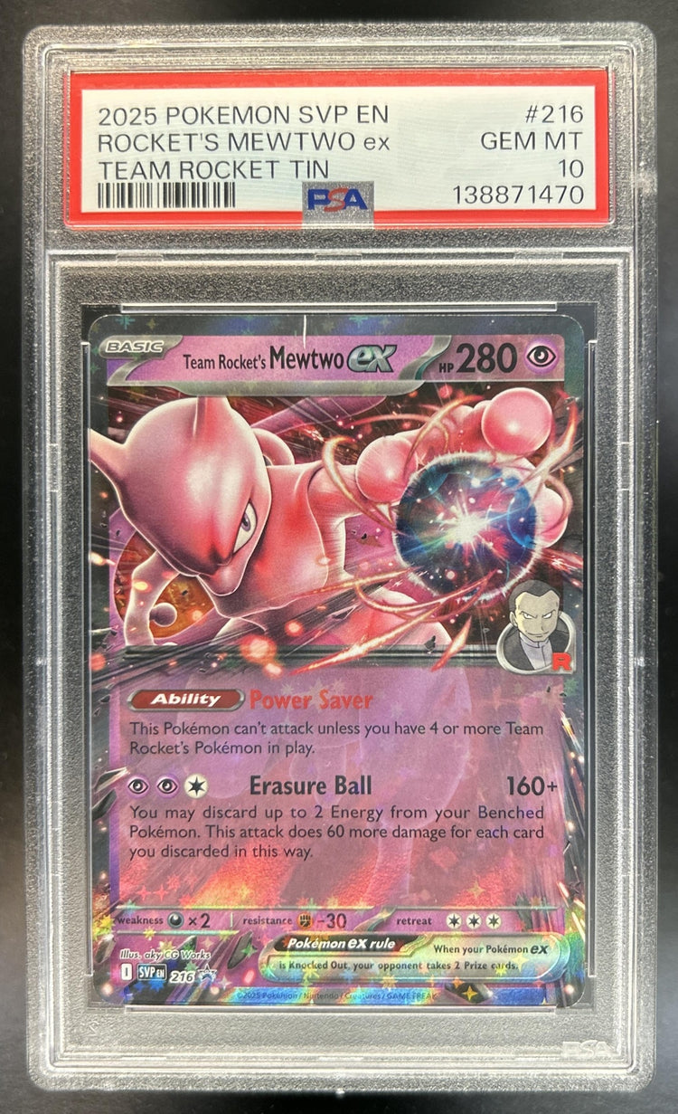 Team Rocket's Mewtwo ex front image