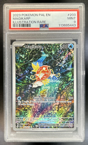 Magikarp Scarlet & Violet Paldea Evolved #203/193 Illustration Rare PSA 9